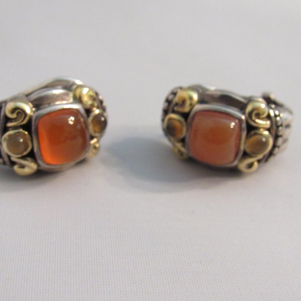 Vintage Samuel B Gold, Silver Earrings – Hardly Worn